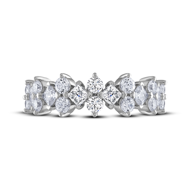 Main Image 3 of THE LEO Diamond Princess & Round-Cut Ring 1-1/2 ct tw 14K White Gold