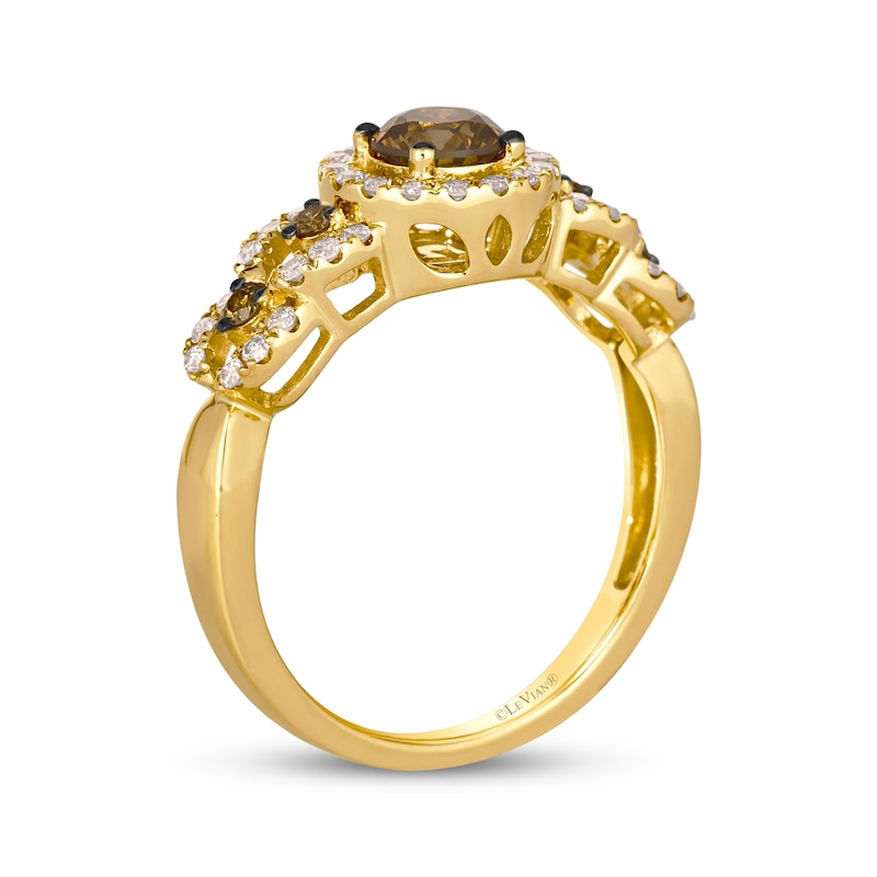 Main Image 3 of Le Vian Diamond Ring 3/4 ct tw 14K Honey Gold