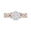Thumbnail Image 2 of Hallmark Diamonds Promise Ring 1/5 ct tw Sterling Silver & 10K Rose Gold