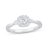 Thumbnail Image 1 of Diamond Cushion Frame Promise Ring 3/8 ct tw 10K White Gold