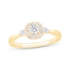 Thumbnail Image 1 of Diamond Cushion Frame Promise Ring 3/8 ct tw 10K Yellow Gold
