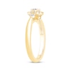 Thumbnail Image 2 of Diamond Cushion Frame Promise Ring 3/8 ct tw 10K Yellow Gold