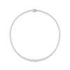Thumbnail Image 1 of KAY Lab-Grown Diamonds Graduated Riviera Necklace 7 ct tw 14K White Gold 17.7&quot;