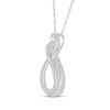Thumbnail Image 2 of KAY Lab-Grown Diamonds Double Infinity Necklace 3/8 ct tw 10K White Gold 18&quot;