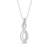Thumbnail Image 1 of KAY Lab-Grown Diamonds Double Swirl Necklace 1/3 ct tw 10K White Gold 18&quot;