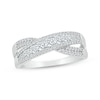 Thumbnail Image 1 of KAY Lab-Grown Diamonds Crossover Ring 5/8 ct tw 10K White Gold