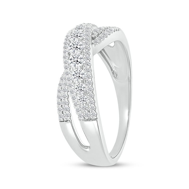 Main Image 2 of KAY Lab-Grown Diamonds Crossover Ring 5/8 ct tw 10K White Gold