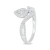 Thumbnail Image 2 of KAY Lab-Grown Diamonds Teardrop Chevron Ring 1/3 ct tw 10K White Gold