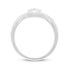 Thumbnail Image 3 of KAY Lab-Grown Diamonds Teardrop Chevron Ring 1/3 ct tw 10K White Gold