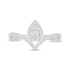 Thumbnail Image 4 of KAY Lab-Grown Diamonds Teardrop Chevron Ring 1/3 ct tw 10K White Gold
