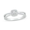 Thumbnail Image 0 of Lab-Created Diamonds by KAY Cushion-Shaped Halo Promise Ring 1/5 ct tw 10K White Gold