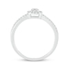 Thumbnail Image 1 of Lab-Created Diamonds by KAY Cushion-Shaped Halo Promise Ring 1/5 ct tw 10K White Gold
