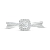 Thumbnail Image 2 of Lab-Created Diamonds by KAY Cushion-Shaped Halo Promise Ring 1/5 ct tw 10K White Gold