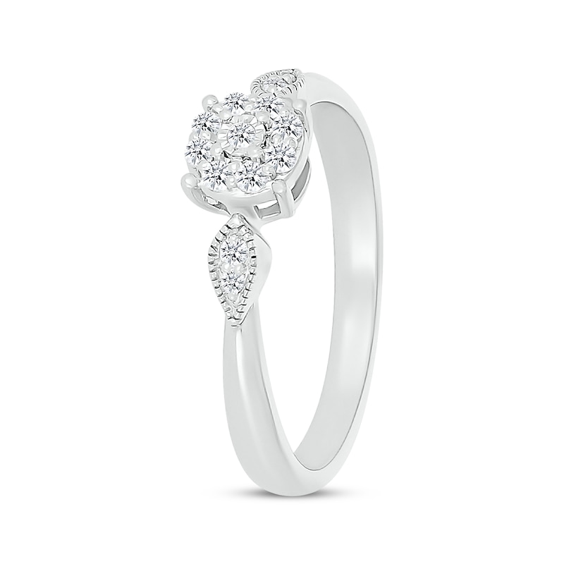 Main Image 2 of KAY Lab-Grown diamonds Promise Ring 1/8 ct tw 10K White Gold