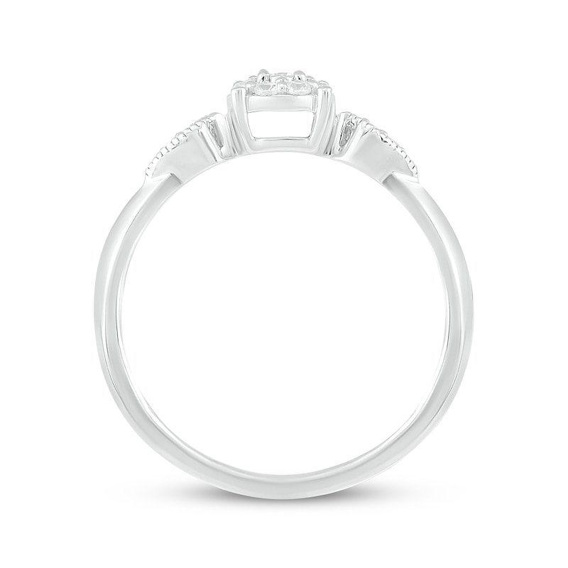 Main Image 3 of KAY Lab-Grown diamonds Promise Ring 1/8 ct tw 10K White Gold
