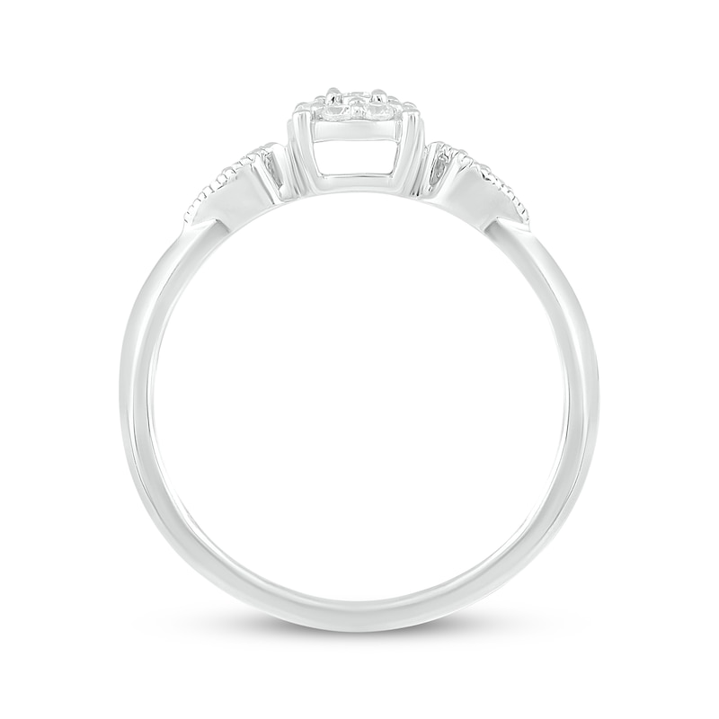 Lab-Created Diamonds by KAY Promise Ring 1/8 ct tw 10K White Gold