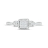 Thumbnail Image 4 of KAY Lab-Grown diamonds Cushion-Shaped Multi-Stone Promise Ring 1/8 ct tw 10K White Gold