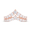 Thumbnail Image 3 of KAY Lab-Grown Diamonds Two-Row Chevron Fashion Ring 1-1/2 ct tw 10K Rose Gold