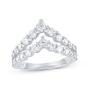 Thumbnail Image 1 of KAY Lab-Grown Diamonds Two-Row Chevron Fashion Ring 1-1/2 ct tw 10K White Gold