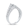 Thumbnail Image 2 of KAY Lab-Grown Diamonds Two-Row Chevron Fashion Ring 1-1/2 ct tw 10K White Gold