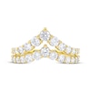 Thumbnail Image 3 of KAY Lab-Grown Diamonds Two-Row Chevron Fashion Ring 1-1/2 ct tw 10K Yellow Gold