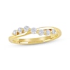 Thumbnail Image 1 of KAY Lab-Grown Diamonds Crossover Wave Fashion Ring 1/4 ct tw 10K Yellow Gold