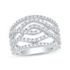 Thumbnail Image 1 of KAY Lab-Grown Diamonds Multi-Row Crossover Ring 1 ct tw 10K White Gold