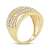 Thumbnail Image 2 of KAY Lab-Grown Diamonds Multi-Row Crossover Ring 1 ct tw 10K Yellow Gold