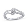 Thumbnail Image 1 of Multi-Diamond Bypass Ring 1/3 ct tw 10K White Gold