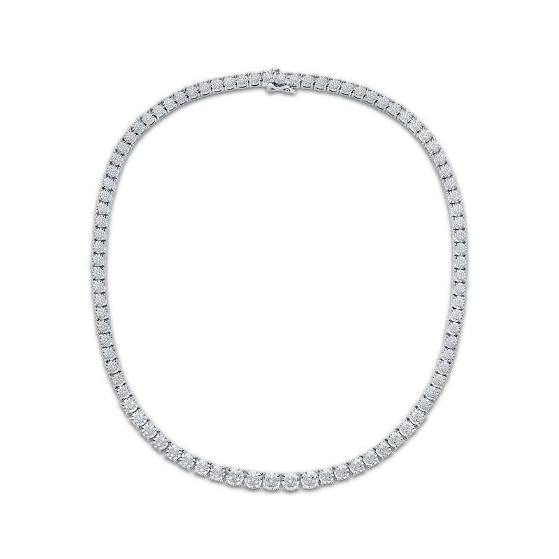 Diamond Tennis Necklace 1/2 ct tw Sterling Silver