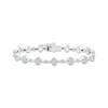 Thumbnail Image 1 of KAY Lab-Grown Diamonds Multi-Stone Oval Link Bracelet 1/2 ct tw 10K White Gold 7.25&quot;