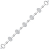 Thumbnail Image 2 of KAY Lab-Grown Diamonds Multi-Stone Oval Link Bracelet 1/2 ct tw 10K White Gold 7.25&quot;
