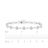 Thumbnail Image 4 of Lab-Created Diamonds by KAY Multi-Stone Oval Link Bracelet 1/2 ct tw 10K White Gold 7.25"