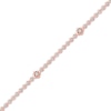 Thumbnail Image 1 of Lab-Created Diamonds by KAY Hexagon Station Bracelet 1/2 ct tw 10K Rose Gold 7.25"