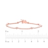 Thumbnail Image 4 of Lab-Created Diamonds by KAY Hexagon Station Bracelet 1/2 ct tw 10K Rose Gold 7.25"