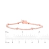 Thumbnail Image 5 of KAY Lab-Grown Diamonds Hexagon Station Bracelet 1/2 ct tw 10K Rose Gold 7.25&quot;
