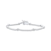Thumbnail Image 1 of KAY Lab-Grown Diamonds Hexagon Station Bracelet 1/2 ct tw 10K White Gold 7.25&quot;