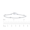 Thumbnail Image 5 of KAY Lab-Grown Diamonds Hexagon Station Bracelet 1/2 ct tw 10K White Gold 7.25&quot;