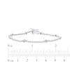 Thumbnail Image 4 of Lab-Created Diamonds by KAY Hexagon Station Bracelet 1/2 ct tw 10K White Gold 7.25"