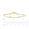 Thumbnail Image 5 of KAY Lab-Grown Diamonds Hexagon Station Bracelet 1/2 ct tw 10K Yellow Gold 7.25&quot;