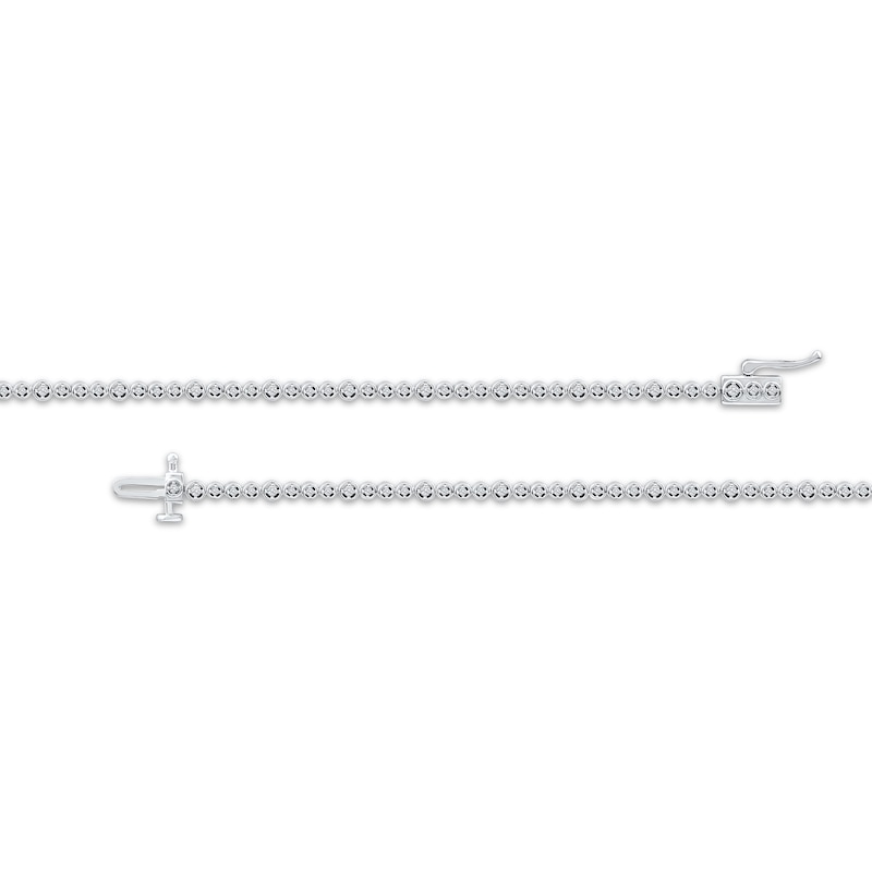 Lab-Created Diamonds by KAY Line Bracelet 1/2 ct tw 10K White Gold 7.25"