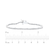 Thumbnail Image 4 of Lab-Created Diamonds by KAY Line Bracelet 1/2 ct tw 10K White Gold 7.25"