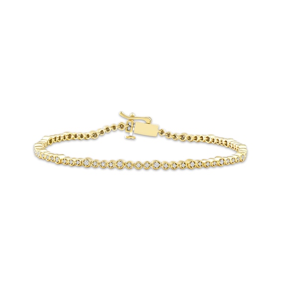 KAY Lab-Grown Diamonds Line Bracelet 1/2 ct tw 10K Yellow Gold 7.25"