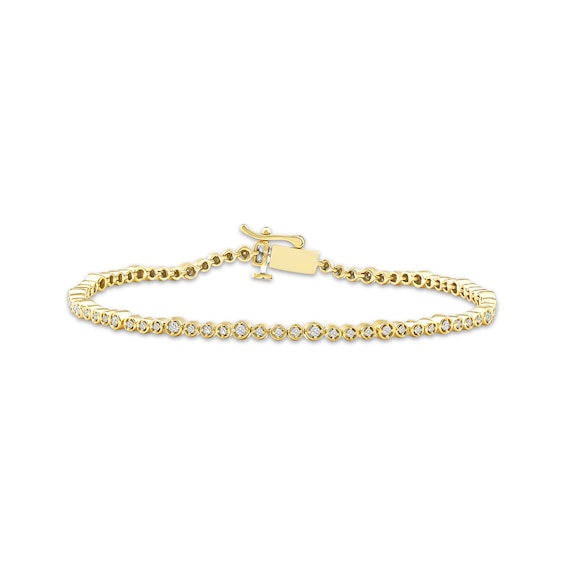 Lab-Created Diamonds by KAY Line Bracelet 1/2 ct tw 10K Gold 7.25