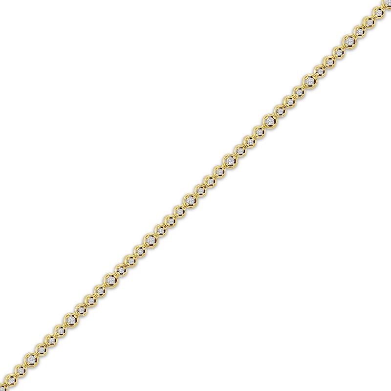 Main Image 2 of KAY Lab-Grown Diamonds Line Bracelet 1/2 ct tw 10K Yellow Gold 7.25&quot;