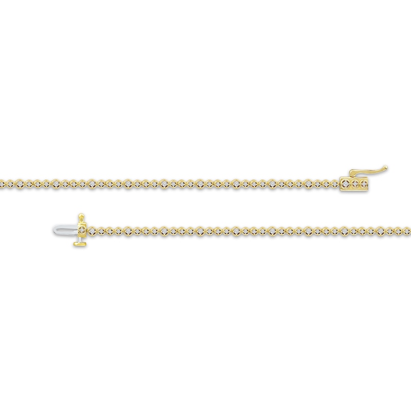 Main Image 3 of KAY Lab-Grown Diamonds Line Bracelet 1/2 ct tw 10K Yellow Gold 7.25&quot;