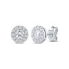 Thumbnail Image 1 of KAY Lab-Grown Diamonds Halo Stud Earrings 3/4 ct tw 10K White Gold
