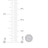Thumbnail Image 5 of KAY Lab-Grown Diamonds Halo Stud Earrings 3/4 ct tw 10K White Gold