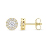 Thumbnail Image 3 of KAY Lab-Grown Diamonds Halo Stud Earrings 3/4 ct tw 10K Yellow Gold