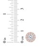 Thumbnail Image 5 of KAY Lab-Grown Diamonds Halo Stud Earrings 1-1/2 ct tw 10K Rose Gold